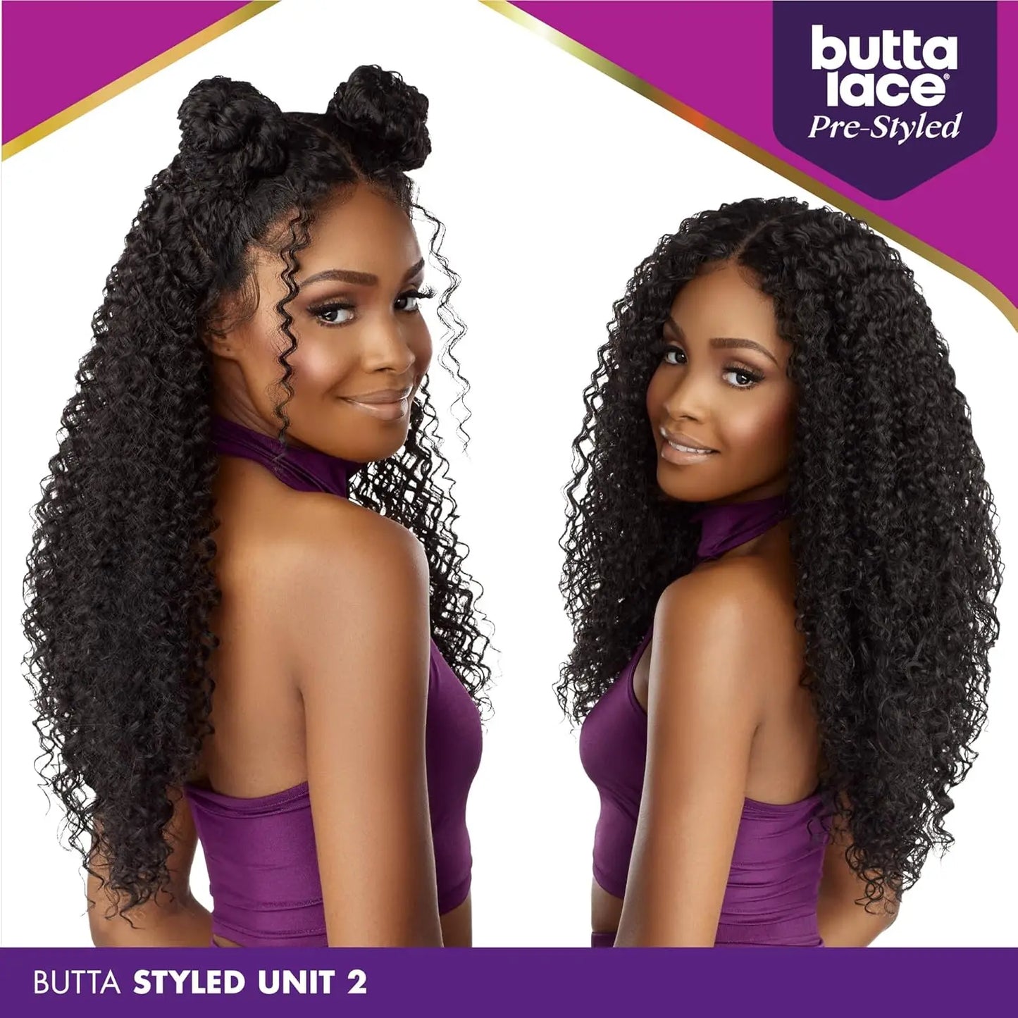 Sensationnel Butta Pre-Styled HD Lace Front Wig Glueless Unit 2 - Effortless Style, Natural Finish, Easy to Wear