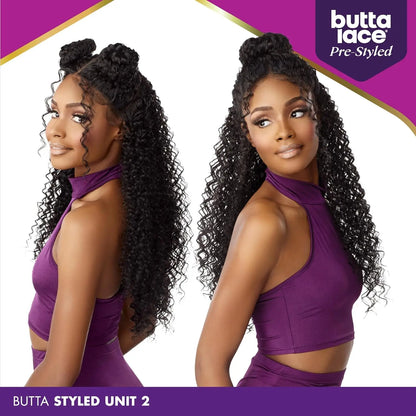 Sensationnel Butta Pre-Styled HD Lace Front Wig Glueless Unit 2 - Effortless Style, Natural Finish, Easy to Wear