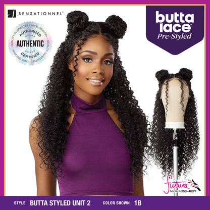 Sensationnel Butta Pre-Styled HD Lace Front Wig Glueless Unit 2 - Effortless Style, Natural Finish, Easy to Wear