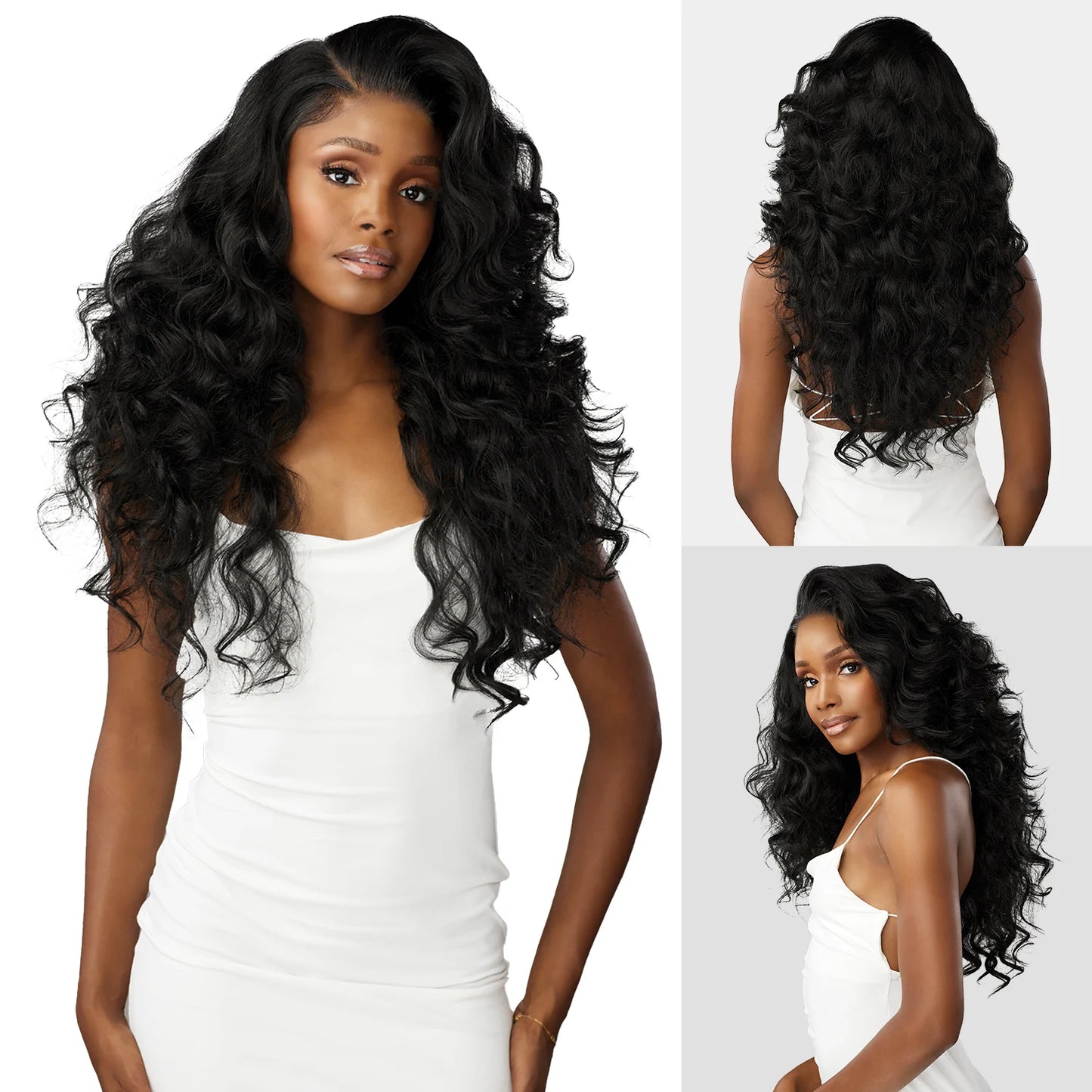 Sensationnel Human Hair Blend Lace Front Synthetic Wig BareLace Glueless Full Lace Unit 4