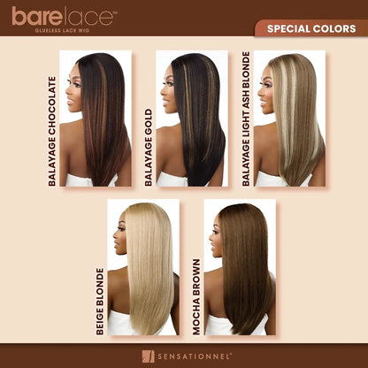 Sensationnel Human Hair Blend Lace Front Synthetic Wig BareLace Glueless Full Lace Unit 4