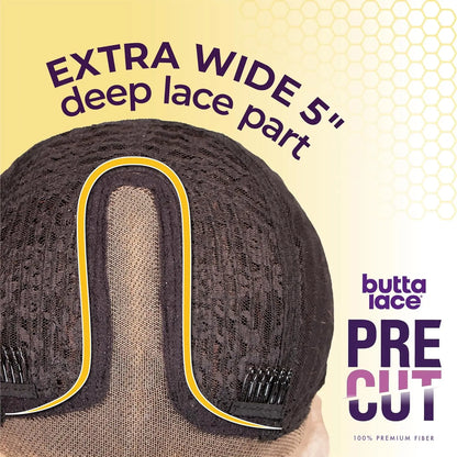 Sensationnel Butta Pre-Cut HD Lace Front Wig Glueless Unit 5 - Tight Curl Style, Soft Texture, Easy & Quick Wear