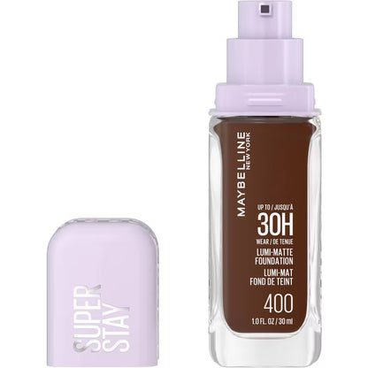 Maybelline Super Stay Lumi-Matte Foundation Makeup, 400, 1 fl oz