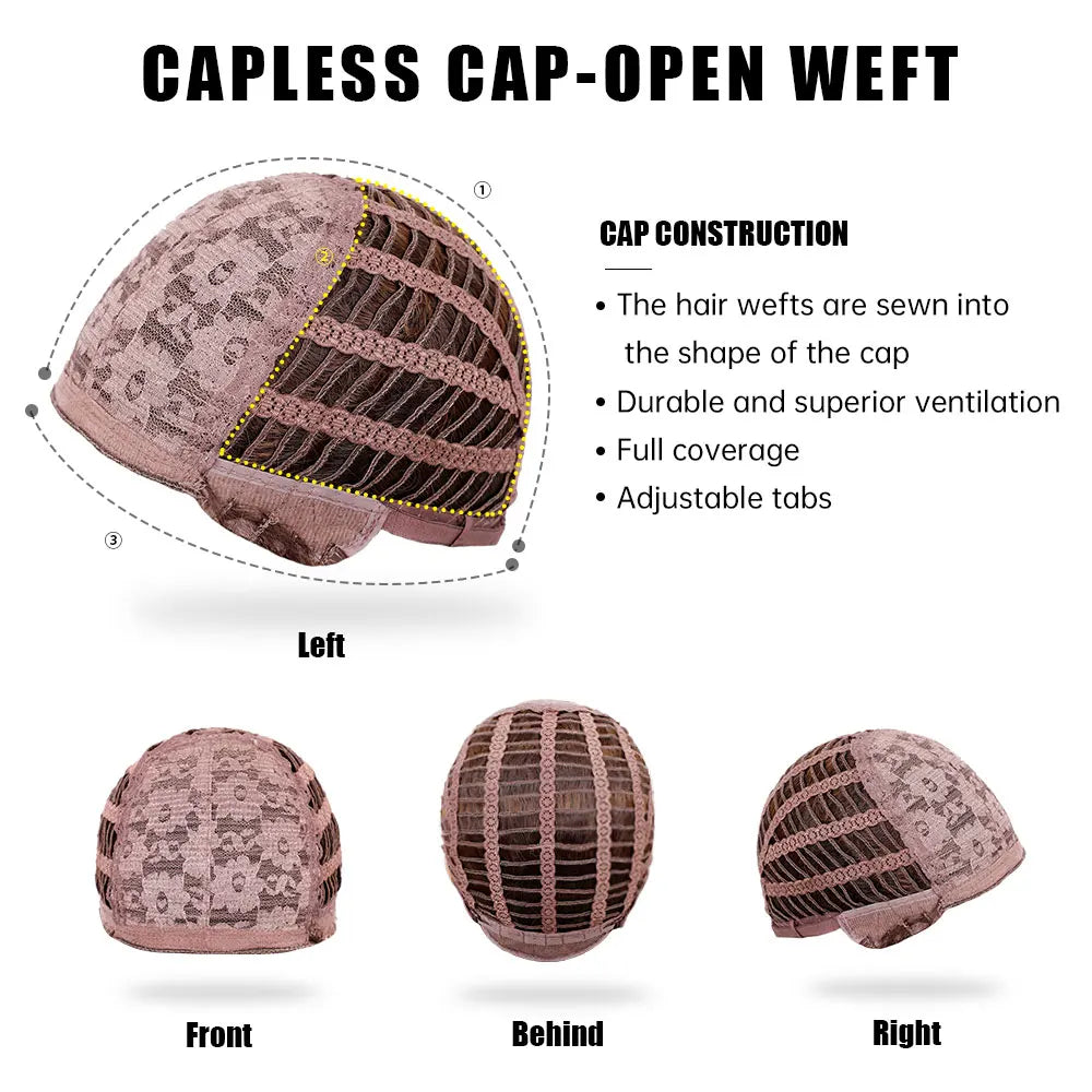 HENRY MARGU Long Straight Synthetic Wigs with Bangs Brown Red Copper Ginger Machine Made Wig for Women Cosplay Heat Resistant