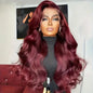Merlot 13x6 HD Lace Frontal Wig – 99J Burgundy Body Wave Human Hair