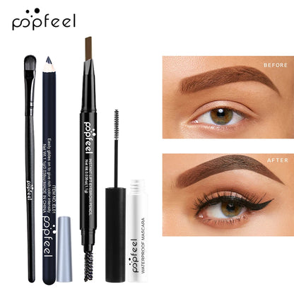 POP FEEL Eye Makeup Set, Eyeshadow Palette, Eyeliner, Mascara, Eyebrow Pencil, Makeup Tool Set Box, Gifts For Women