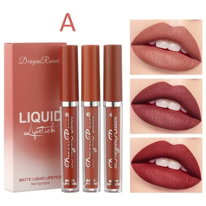 3-Piece Lip Gloss Set | Waterproof, Long-Lasting, High-Color Shine