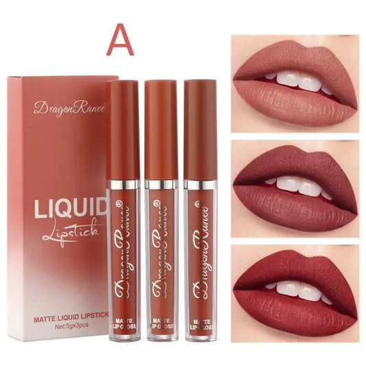 3-Piece Lip Gloss Set | Waterproof, Long-Lasting, High-Color Shine