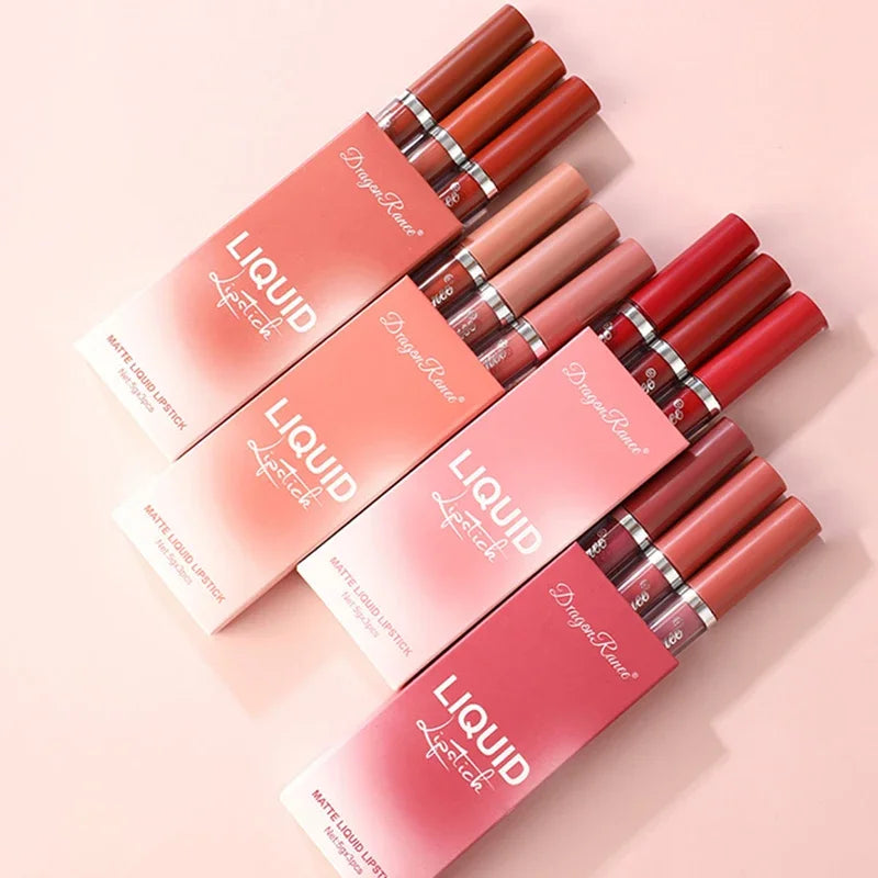 3-Piece Lip Gloss Set | Waterproof, Long-Lasting, High-Color Shine