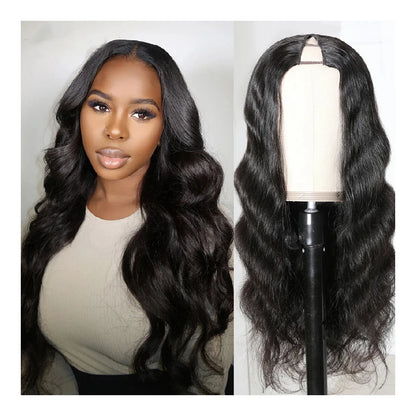 Olivia Body Wave V Part Wigs 100% Human Hair Upgraded 16-32 inches No Leave Out Brazilian Hair For Women 200% Density Remy Hair