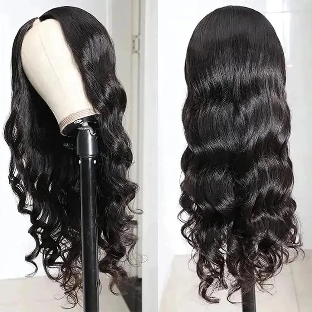 Olivia Body Wave V Part Wigs 100% Human Hair Upgraded 16-32 inches No Leave Out Brazilian Hair For Women 200% Density Remy Hair