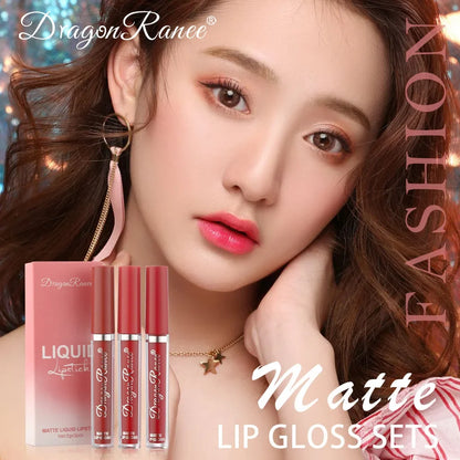 3-Piece Lip Gloss Set | Waterproof, Long-Lasting, High-Color Shine