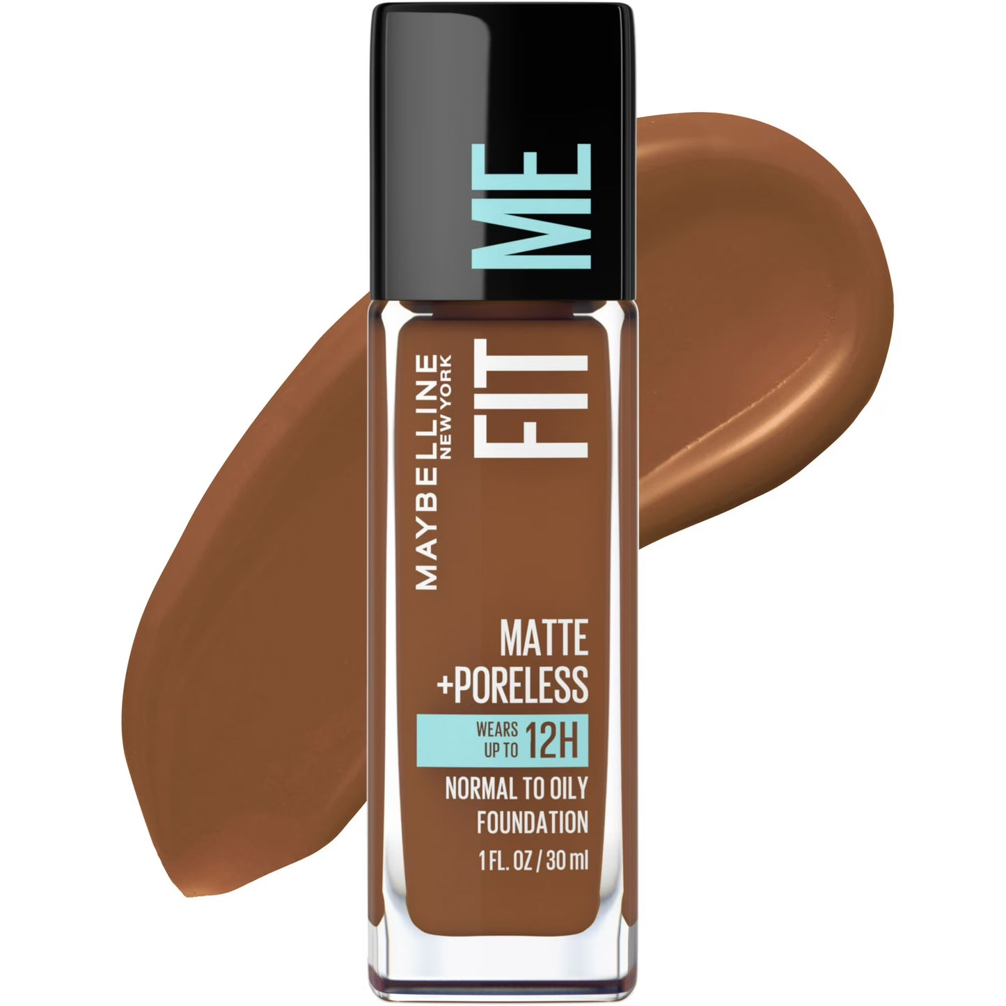 Maybelline Fit Me Matte + Poreless Liquid Foundation – Shade 368 Deep Golden (1 fl oz)